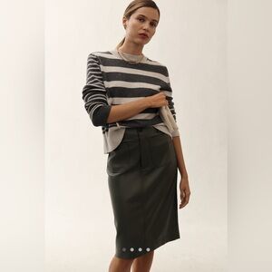 NWT The Colette by Maeve Anthropologie Faux Leather skirt- SOLD OUT online